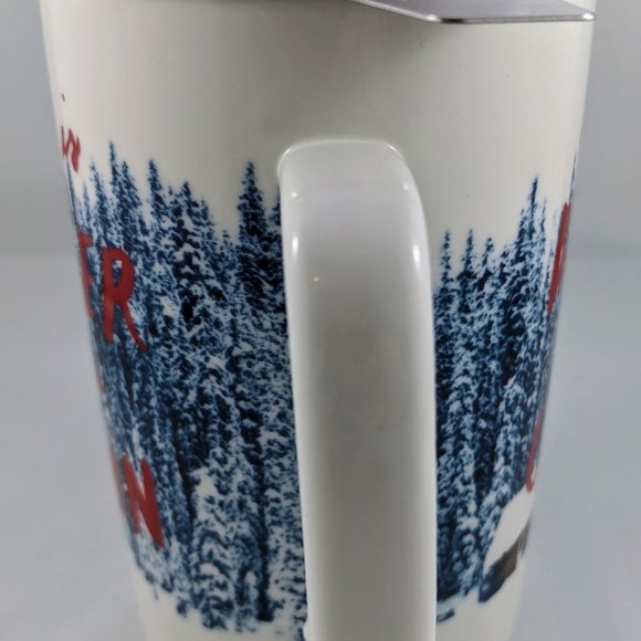 Tea Mug Steeper Life Is Better At The Cabin Indigo Chapters With Lid White Blue… - Picture 13 of 16